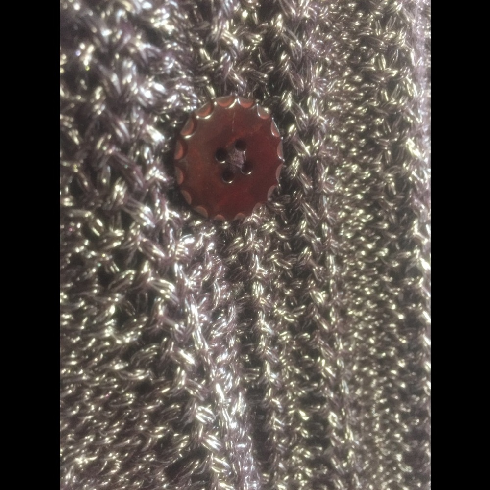 Anthropologie Moth Draped Shimmer Pin Up Cardigan - Picture 4 of 5